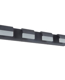 4-Light Acrylic Matte Black Bathroom Vanity Mirror Light For Mirror, Shower, And Bathroom Decor