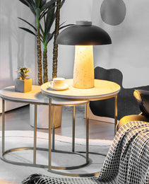 Modern Marble Look Stacking Nesting Coffee Table Set