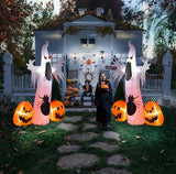11.8 FT Halloween Inflatables Ghost Spider Pumpkin Outdoor Decorations - CJDS - FC