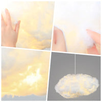 Modern Pendant Lamp Led Hanging Lighting Fixture Living Bedroom Kids Room Indoor Decoration Cloud Suspension Chandelier Lights