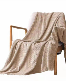 Solid Color Flannel Wheat Grain Blanket Children's Blankets