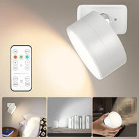Rechargeable Magnetic LED Wall Sconce with Remote