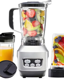 Moothie Blender, Countertop Blenders For Kitchen With 23 34 60oz BPA-Free Portable Cups, Professional Smoothie Maker With Four Programs For Shakes, Sauces, Juice And Ice Crushing