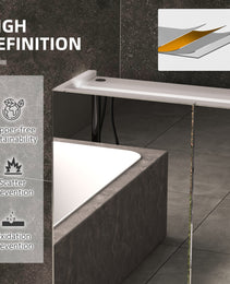 Bathroom Mirror Cabinet with Light, Bathroom Storage Cupboard with USB Charge, Adjustable Shelf, 35.5"W x 25.5"H, White
