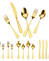 60-Piece Silverware Set Stainless Steel Cutlery Flatware Utensil Kitchen For 12