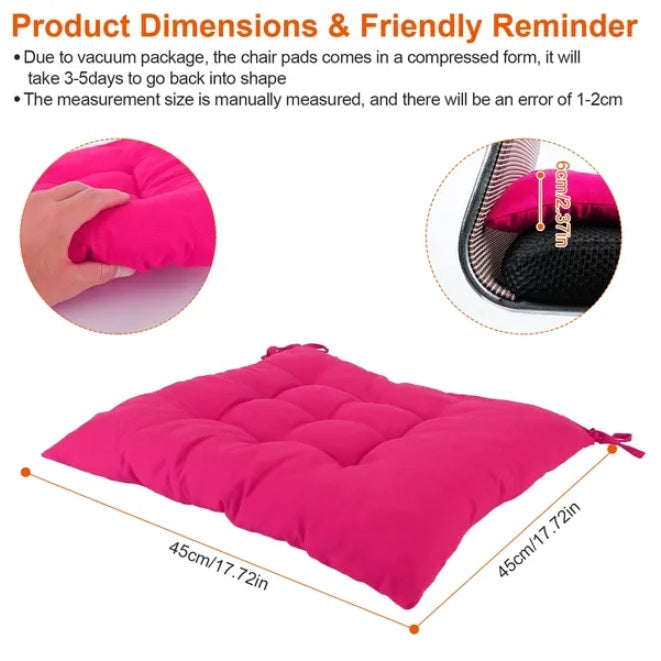 4 Square Seat Cushions For Chairs