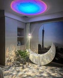 EP LIGHT Dual Head Floor Lamp Sunset Aurora Projector Lights, Ambient Night Lights - CJDS
