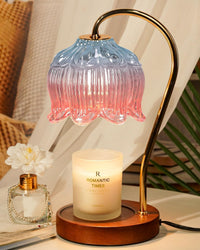 Pink&Green Candle Warmer Lamp W/Timer, Christmas Birthday Gifts for Women