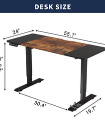Electric Standing Desk Height Adjustable Desk For Home And Office Computer Table Gaming Desk Modern Luxiury Table 55   Lift-up Desk