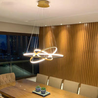 Modern led dining room chandeliers simple ringchandelier living bedroom Lights home indoorlighting decorative Pendant Lamps