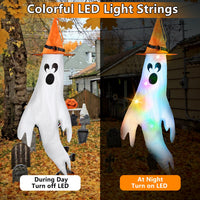 4-Pack LED Witch-Hat Ghost Halloween Windsocks – CJ product view 2