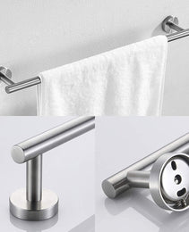 3-piece Set Of Bathroom Hangers And Towel Racks