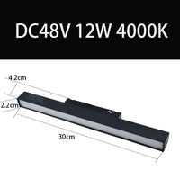 S20 Led Magnetic Track Light Linear DC48V 12W Aluminum Alloy Material No Main Light Home Lighting Ceiling Lamp