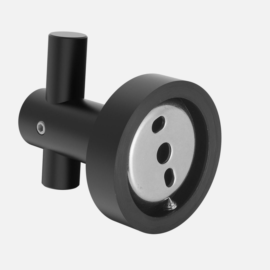 Round Base Wall Hanging Hook With Screws- Matte Black Hook, 4 Pack, For Entry Shoe Cabinet, Wardrobe Bathroom Bedroom Furniture Hardware