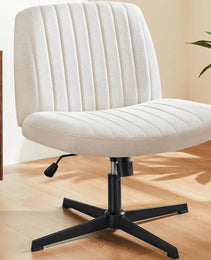 Cross-Legged Chair,No Wheels Armless Swivel Home Office Chair