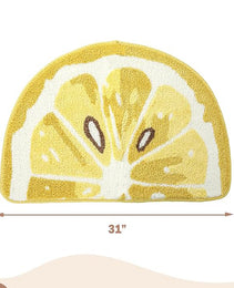 Lemon Fruit Bath Mats Cute Bathroom Rugs
