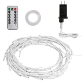 1Pc 7.87FT Lighted Birch Garland Lighted Twig Vine Lights 144LED Birch Garland With Lights String Light With Timer 8 Modes IP45 Waterproof For Christmas Fireplace Home Decoration - CJDS - FC