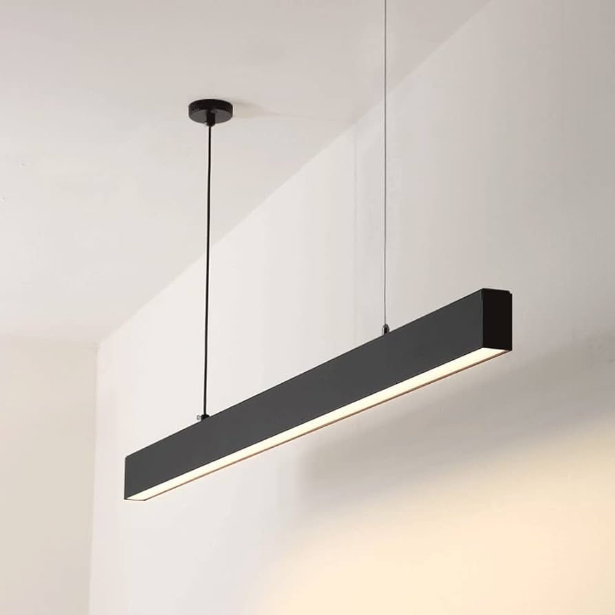 Pendant LED Ceiling Lights  1200 - 36W Black 4Ft - 3cct UPSH