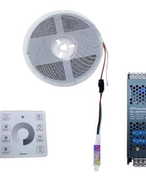 Dive into a World of Light and Water: Digital Water Flow Running LED COB - 24V, 21  - 16.4FT W/m, IP20, RGB - Experience the Magic of Illumination with NewS!