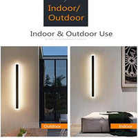 Linear wall light Iron Art  Acrylic CCT - 110v - 29 Watts - 4FT - Sensor