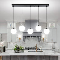 Modern Globe Chandelier Bubble Chandelier for Staircase Globe Pendant Light