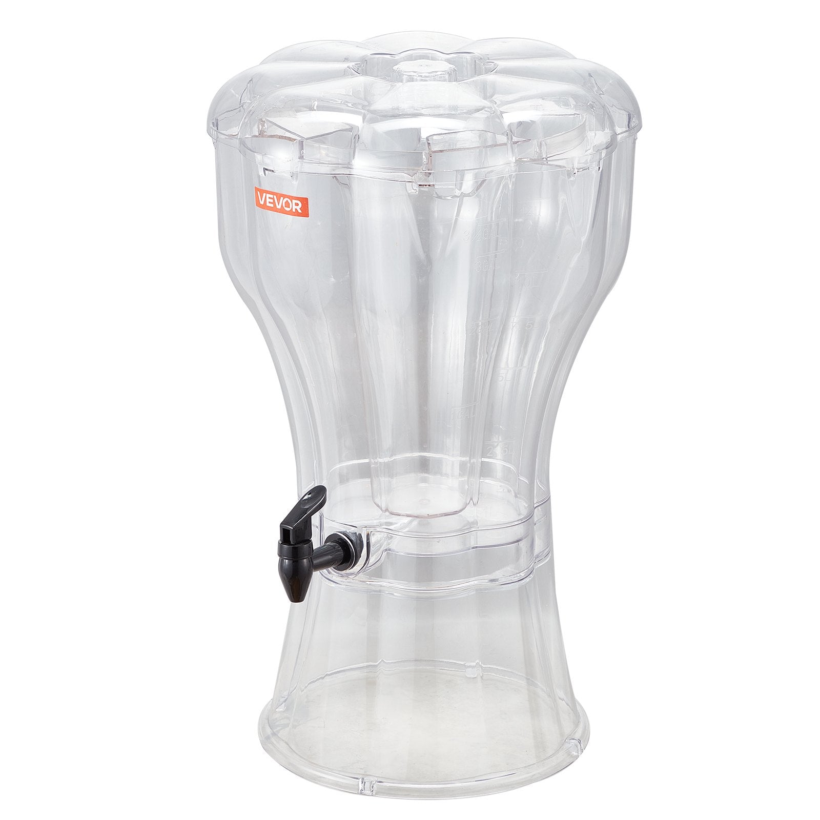Drink Dispenser 3.4 Gal Beverage Dispenser For Parties Plastic With Spigot