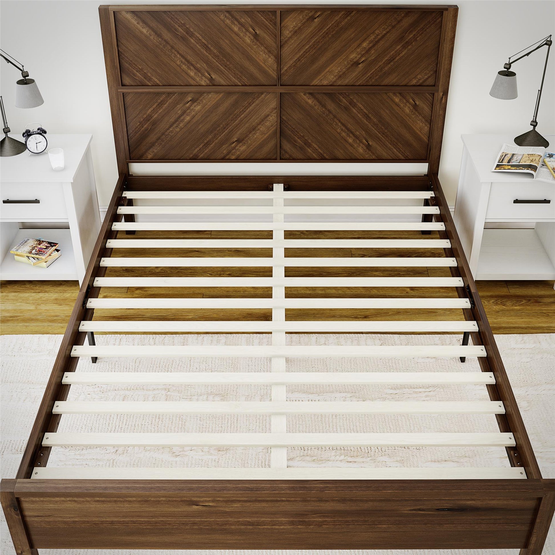 Archer Wood Bed Frame With Headboard
