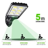 Powerful LED Solar Outdoor Courtyard Wall Lamp Rechargeable Induction Solar Garden Light Terrace Garage Door Street Lighting