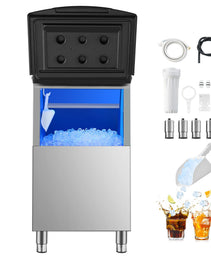 Commercial Ice Maker Storage Bin 250lbs Capacity Stainless Steel Ice Storage Bin