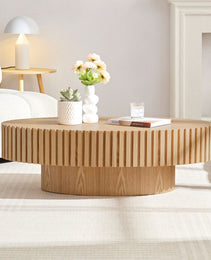 Modern Handmade Drum Coffee Table