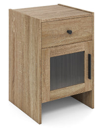 Nightstand With Drawer And Cabinet