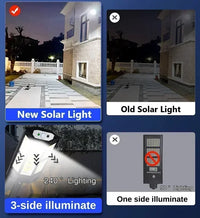 Solar LED Light Super Bright Outdoor Solar Lamp of Motion Sensor 3 Modes Energy Saving Waterproof IP65 Solar Garden Wall Lantern