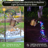 Solar Lights Outdoor Decorative, Metal Solar Watering Can Outdoor Lights IP65 Waterproof, Hanging Garden Decor Yard Lights Outside Patio Lawn, Gifts For Mom Women Birthday - CJDS