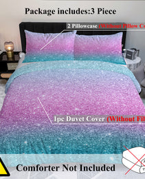 3PCS Ultra Soft Duvet Cover Set For Comforter Star Bedding Set Full Queen King Size