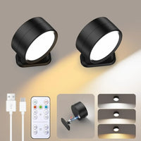 Rechargeable Magnetic LED Wall Sconce with Remote