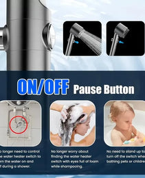 On Shower Drops Head Filtered Showerhead, Turbo Showerhead, Shower Head With Filter, Filtered Shower Head With Handheld, Turbo Showerhead With Visible Window