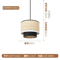 Pebble Pendant Lamp Led Multilayer Cloth Fabric Lamp Kitchen Boho Decor Rustic Lamp Hotel Bedroom Wabi Sabi Dining Table Light