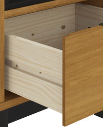 FLAM side table 50x50x50 cm solid pine wood