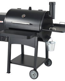 53 Inch Portable Charcoal Grill, Propane Gas Grills With Cover And Cart, Heavy Duty Iron BBQ Grill, Mini Tabletop Smoker For Outdoor Cooking, Barbecue Camping, Picnic, Patio, And Backyard, Black