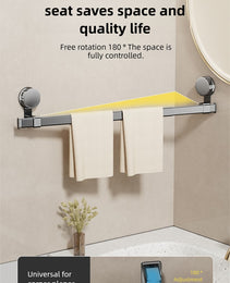 1 Suction Cup Telescopic Towel Rod