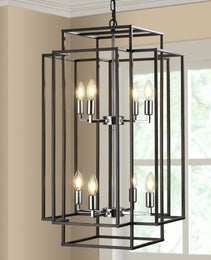 8 Lantern Tiered Chandeliers, Industrial Farmhouse Chandeliers Unavailable Platforms- Temu