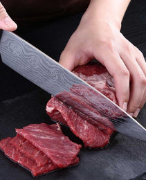 8-Inch Slicing Chef Knife – 7Cr17 Stainless Steel Multipurpose Cooking Knife with Wooden Handle