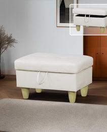 Pickup Only--White Faux Leather 3-Piece Living Room Sofa Set