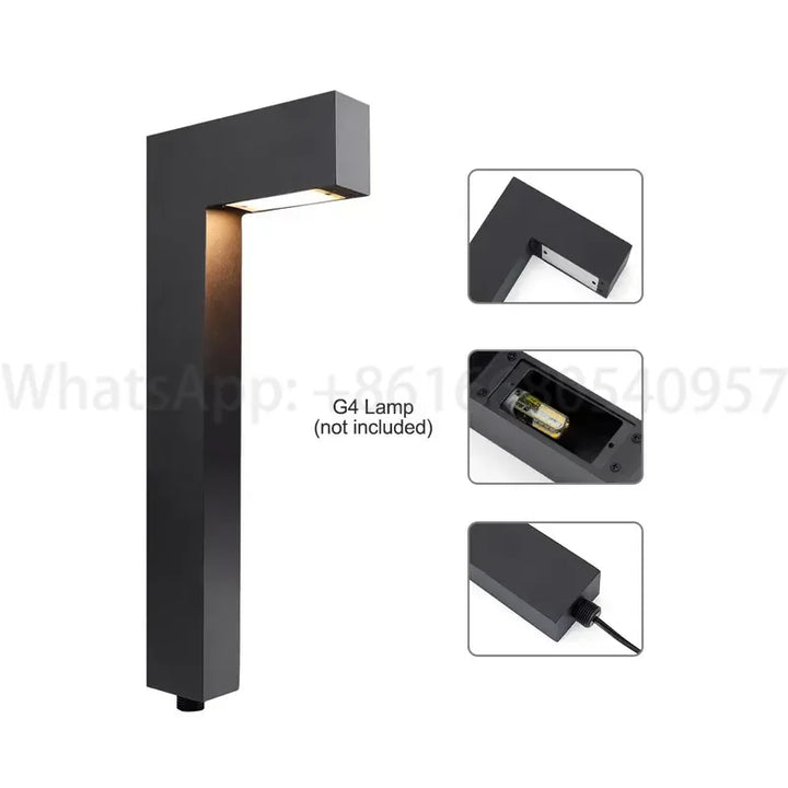 Aluminum Bollard Garden Light Outdoor Short Low Voltage IP65 LED Lawn Light for Yard Villa Path