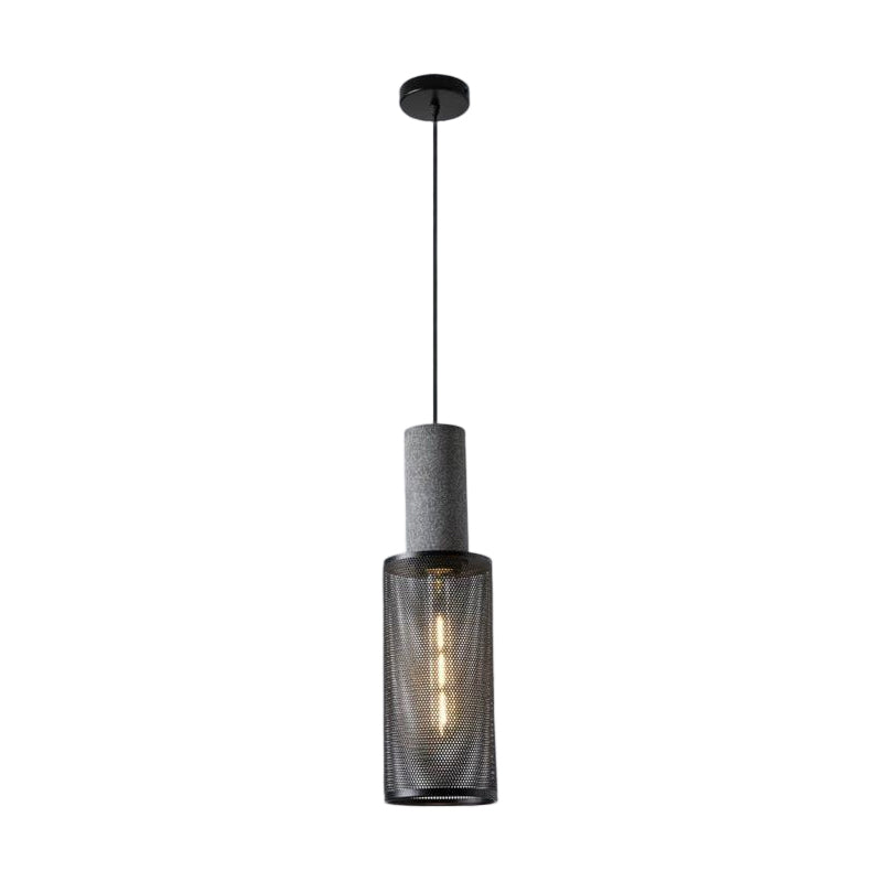 Terra 1-Light E27 Iron and Cement Indoor Pendant Ceiling Light