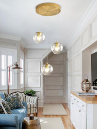 Modern Globe Chandelier Bubble Chandelier for Staircase Globe Pendant Light