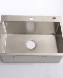 24in Stainless Steel Washing Sink W Faucet Hoses And Drain Head Only Update