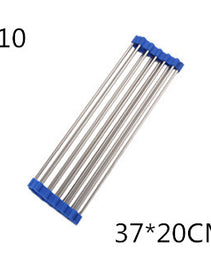 Folding Kitchen Drain Sink Rack Stainless Steel