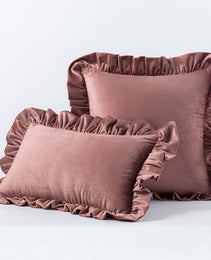 Nordic Velvet Lace Throw Pillows With Upholstered Living Room Sofa