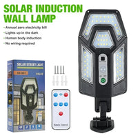 Outdoor Solar Garden Lights with Human Body Motion Sensor 3 Modes Terrace Garage Courtyard Waterproof Outdoor Solar Lamp